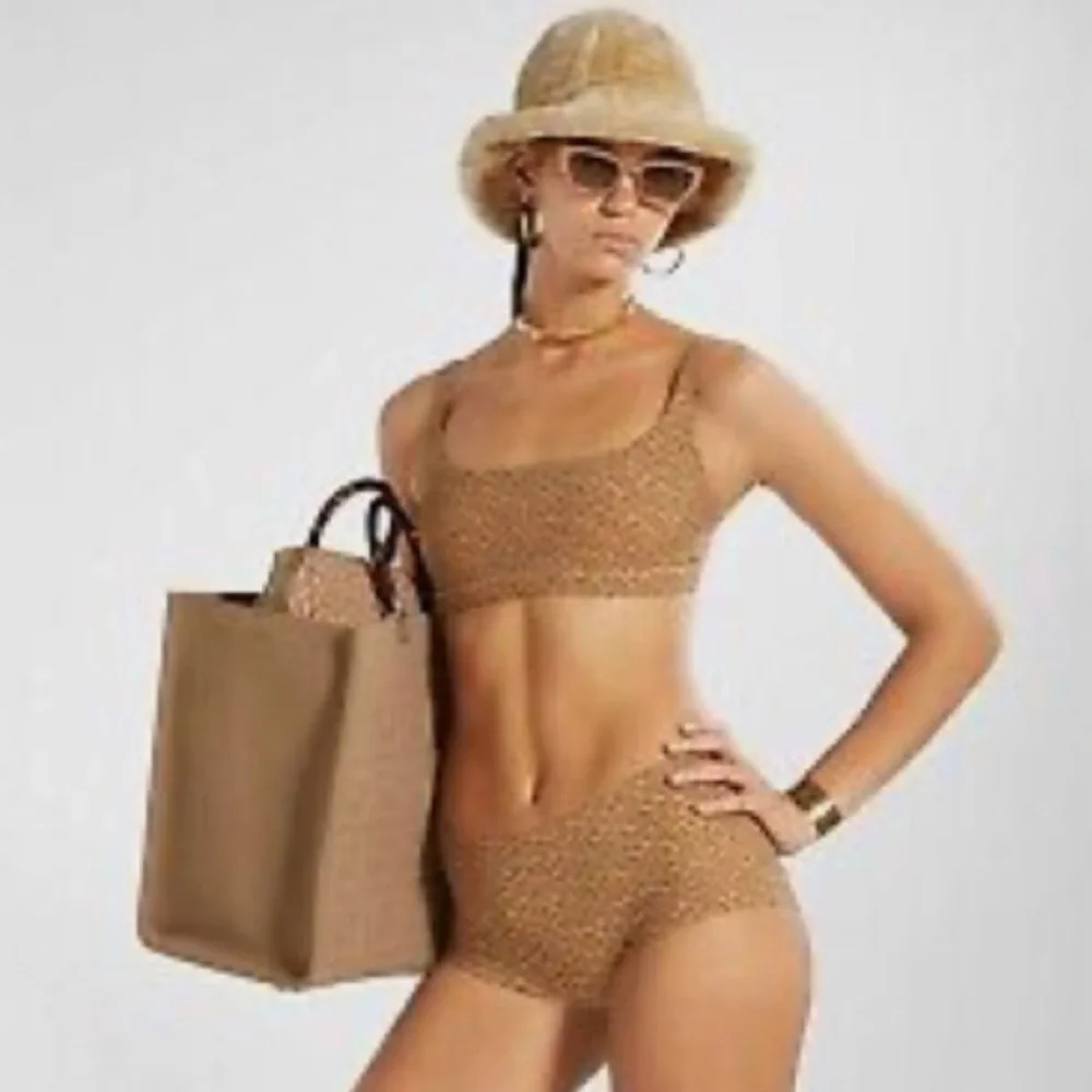 FENDI x SKIMS Scoop Neck Bralette (California/Tan)